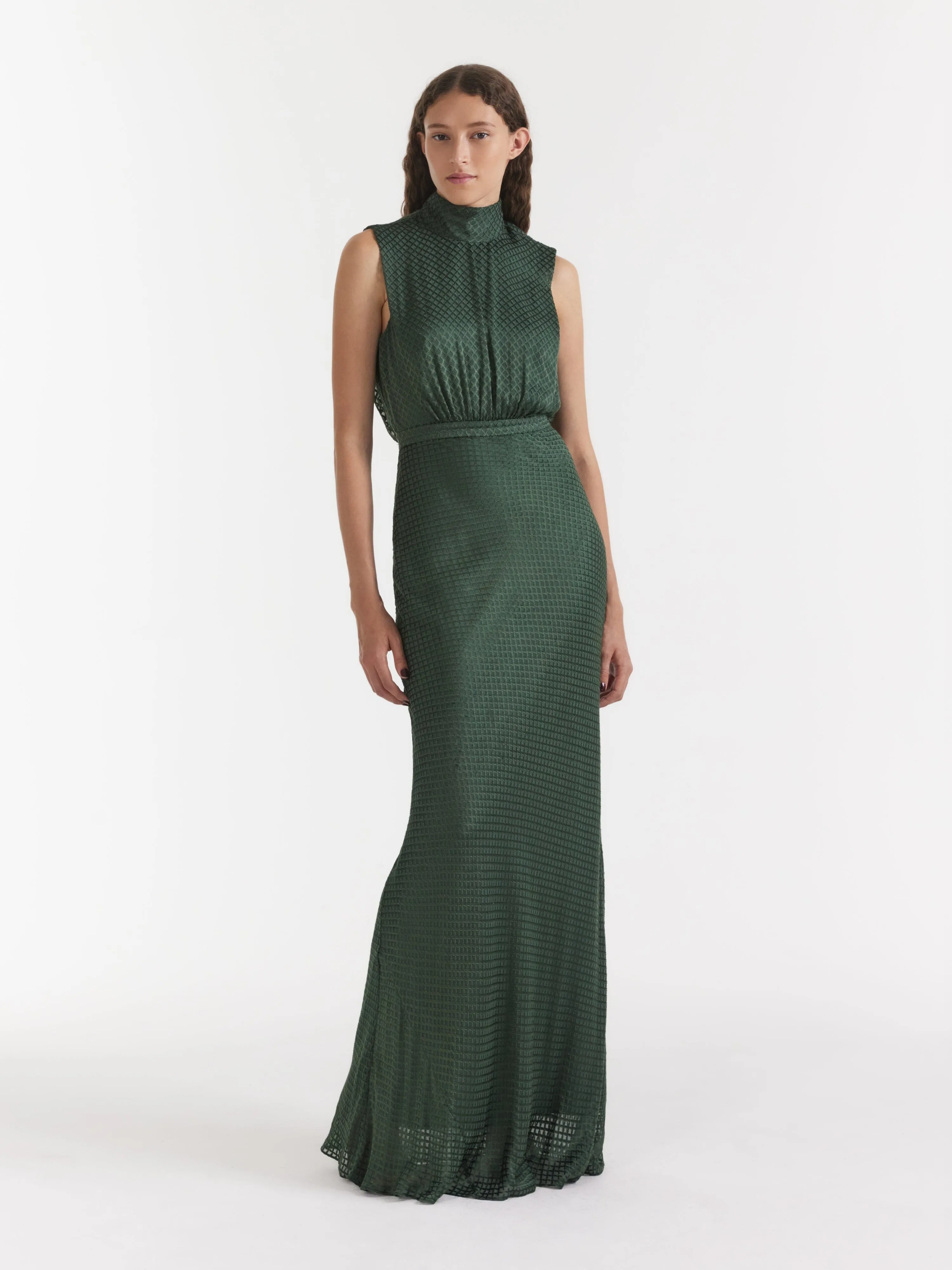 Fleur Dress in Emerald