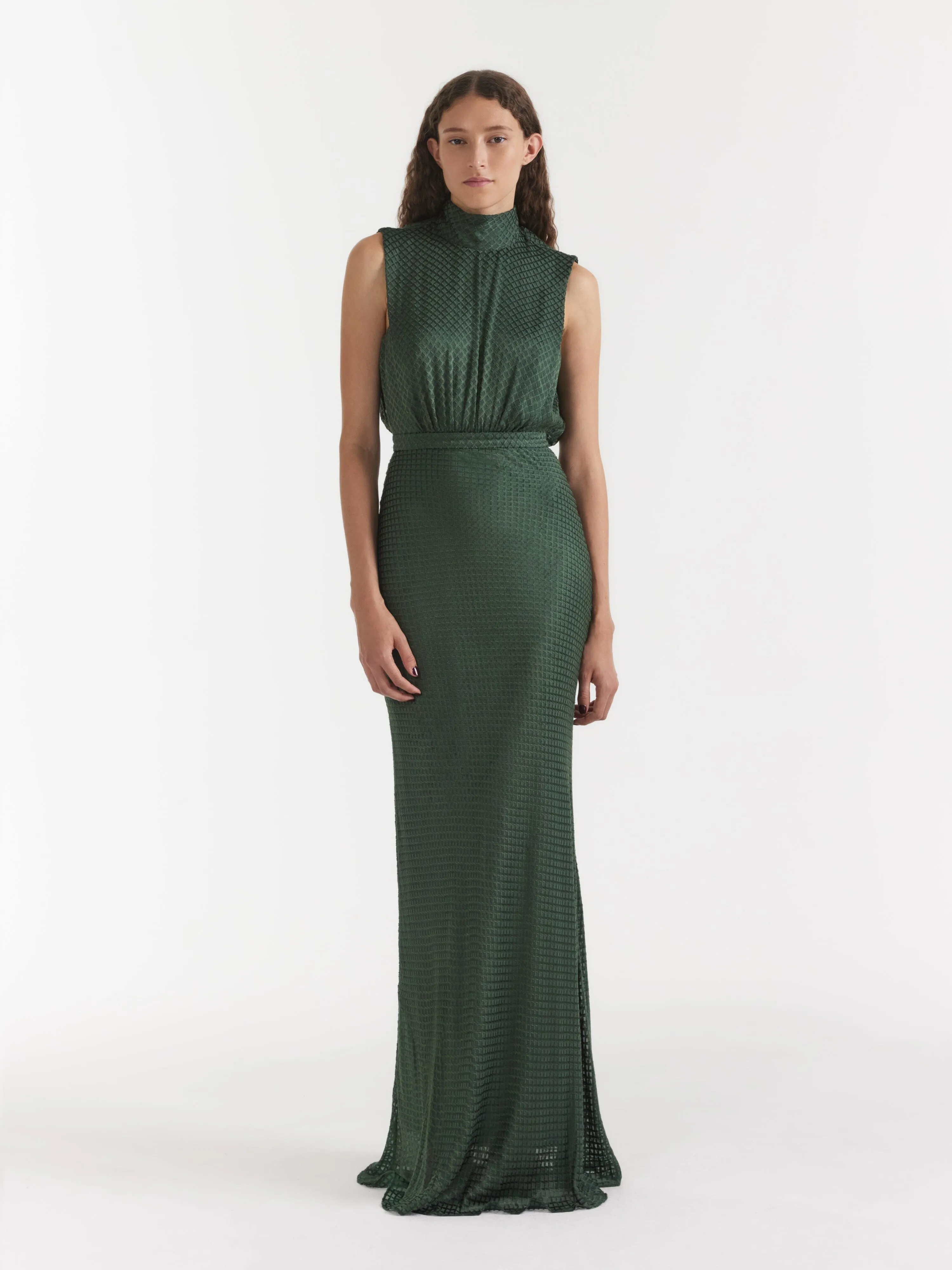 Fleur Dress in Emerald