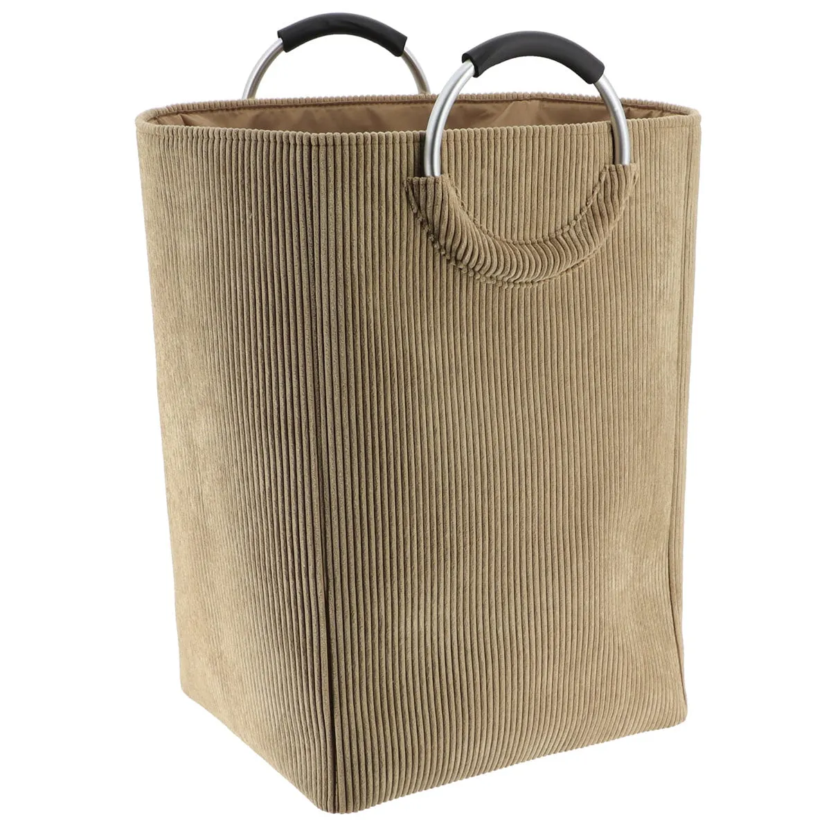 Foldable Corduroy Laundry Basket 55L