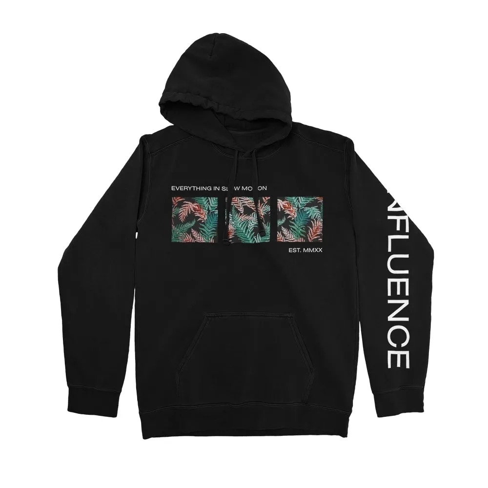 Fronds Black - Pullover Hoodie