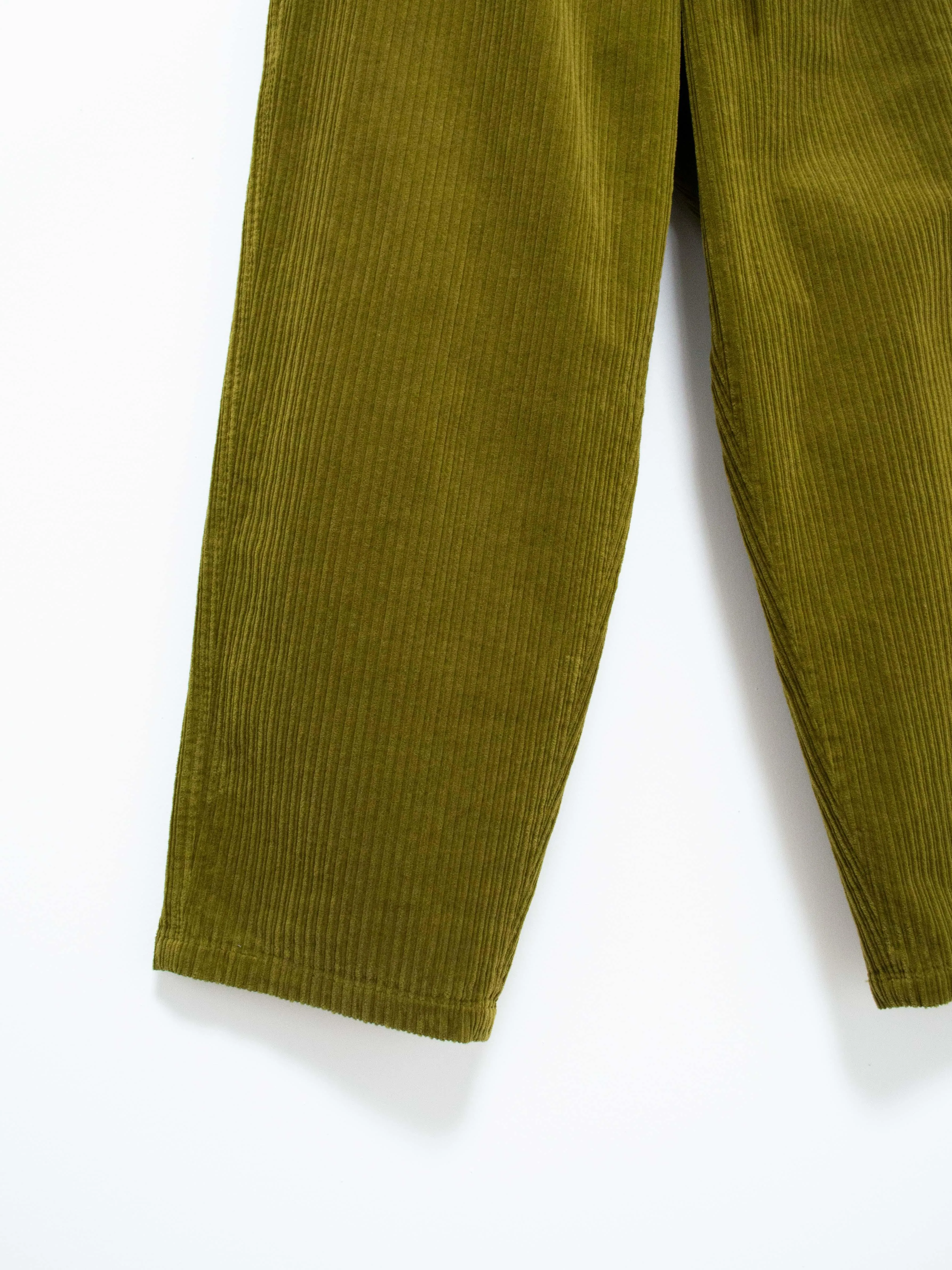 Garment Dyed Stretch Corduroy Drawstring Pants - Pistachio