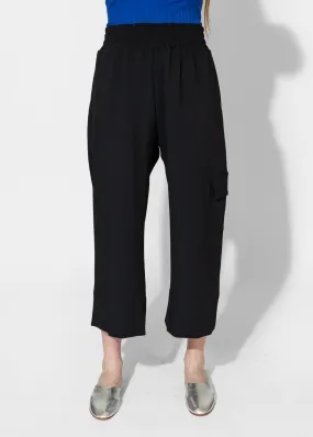 Gathered Culottes in Black