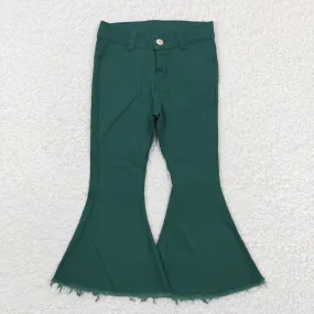 girls dark green jeans P0073