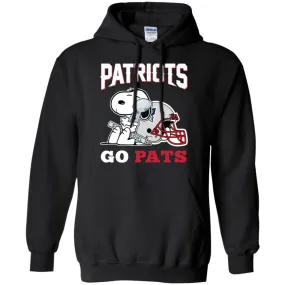 Go Pats - New England Patriots Super Bowl 2019 Snoopy Football Nfl Pullover Hoodie Sweatshirt