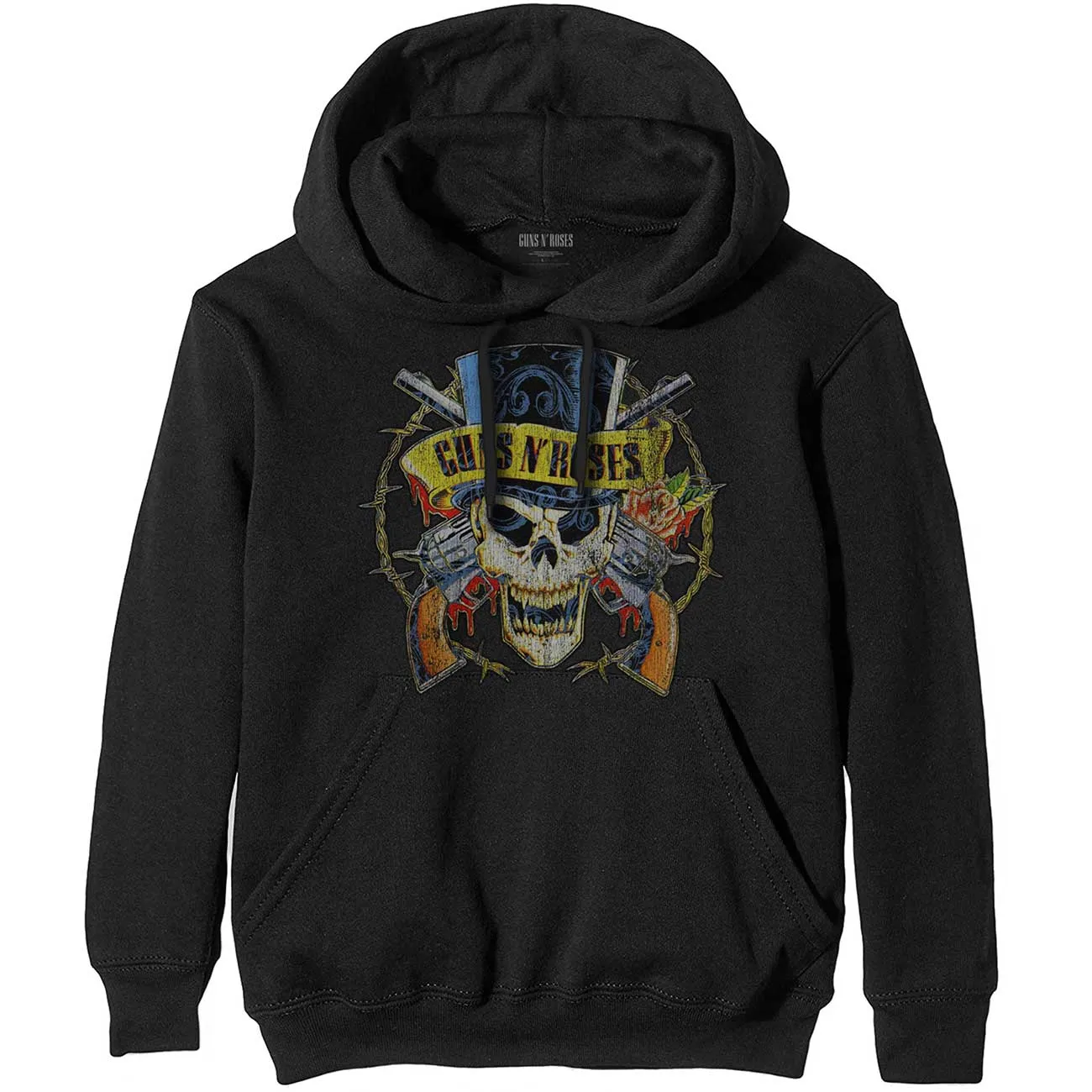 Guns N' Roses Unisex Pullover Hoodie- Top Hat