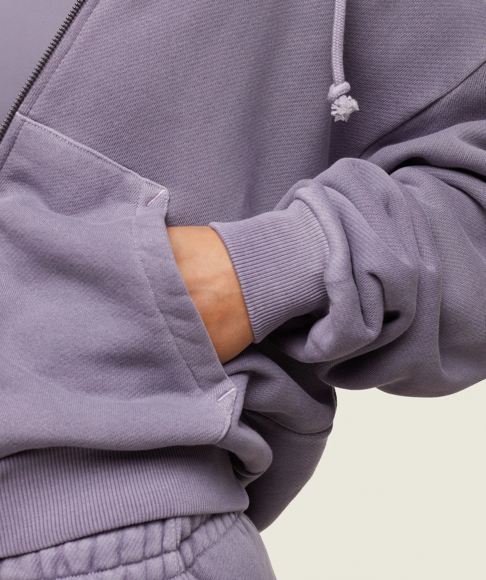 Gymshark everywear Relaxed Zip Hoodie - Fog Purple