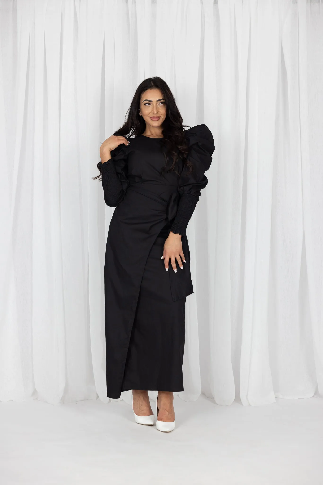 Harlow Puff Sleeve Maxi Dress