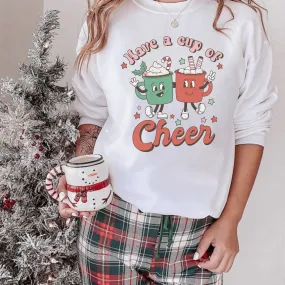 Have A Cup of Cheer - Retro Christmas Coffee Shirt