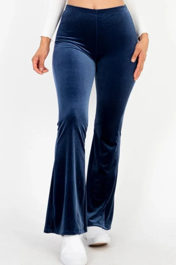 High Waist Velour Pants