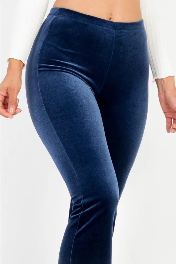 High Waist Velour Pants