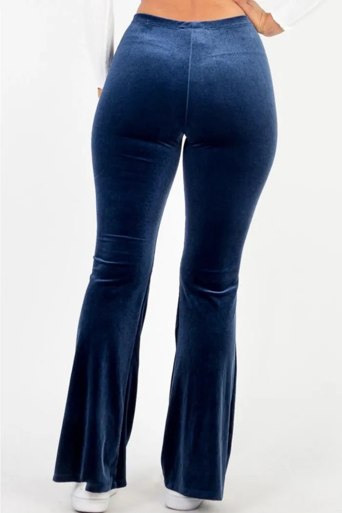 High Waist Velour Pants