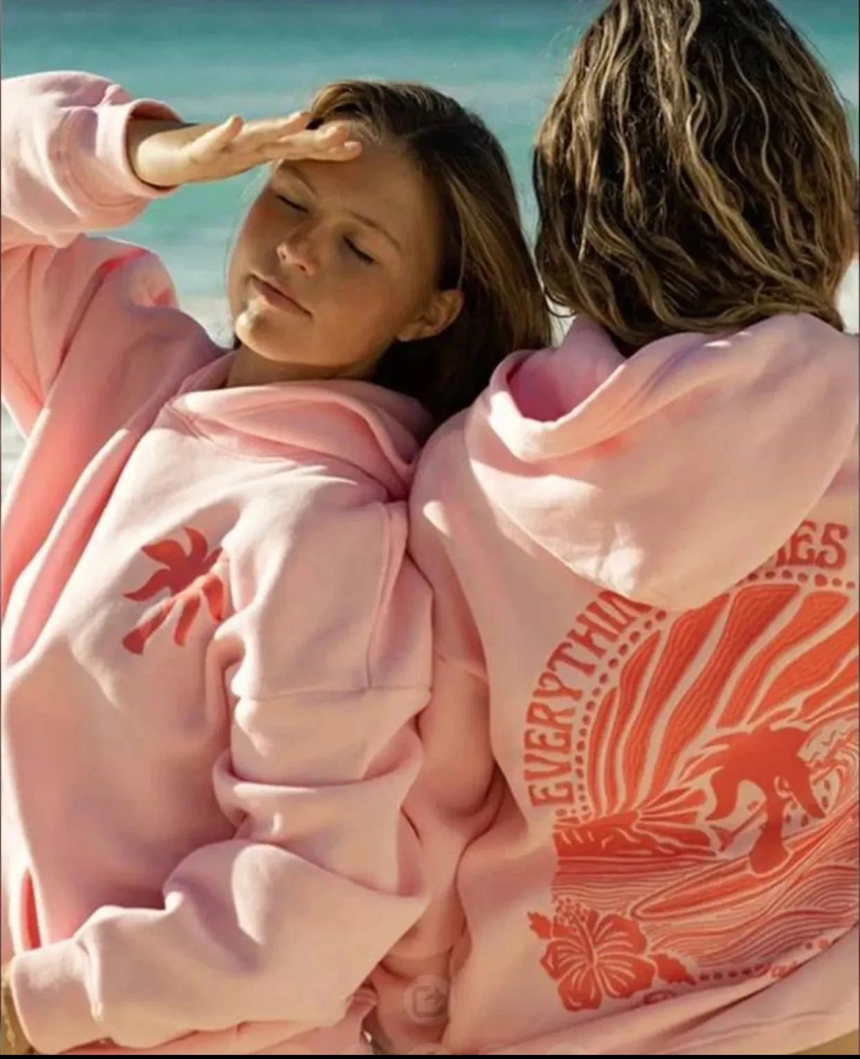 Hip Hop Street PINK PALM PUFF Printed Female Hoodies Fashion Hoodie Oversize Loose New Sweatshirts Autumn Warm Fleece Clothing