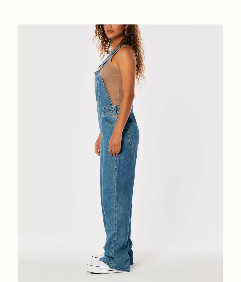 Hollister-Women's new fall trend light and loose strappy pants