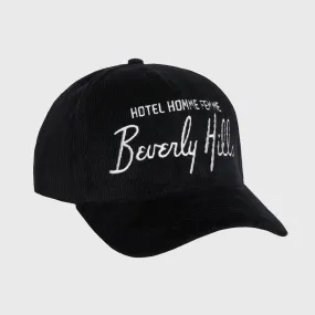 Homme Hotel Corduroy Hat Black