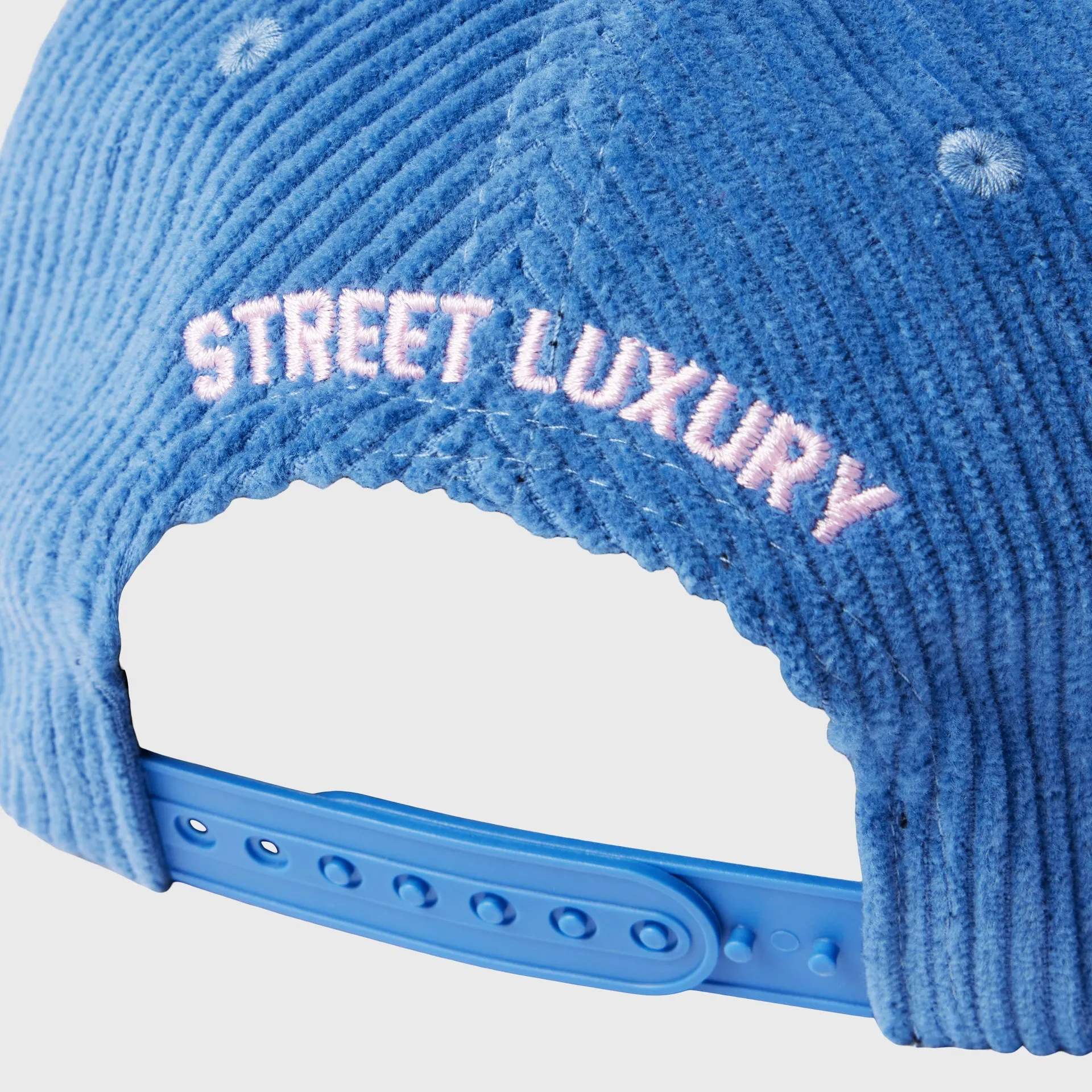 Homme Hotel Corduroy Hat Blue and Pink