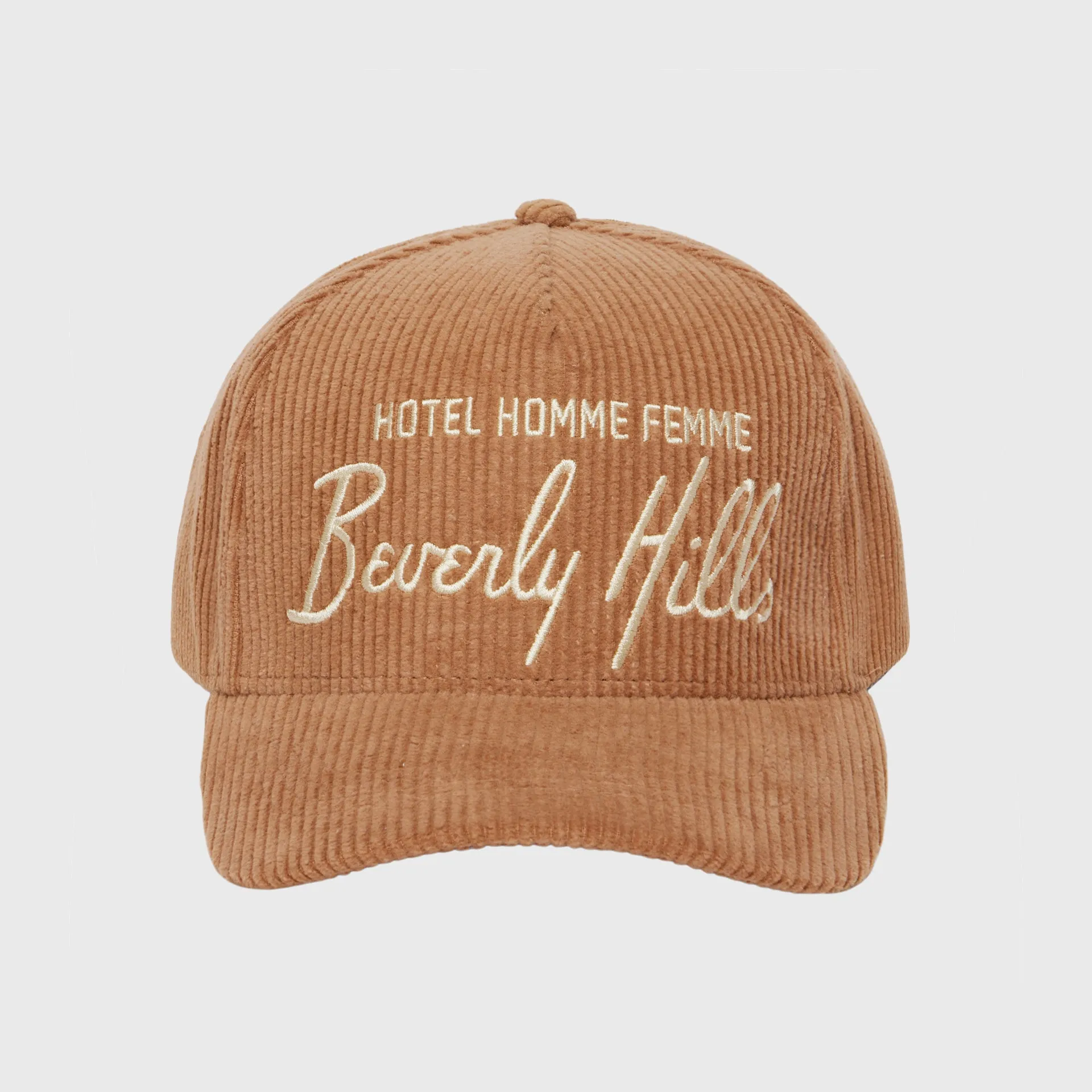 Homme Hotel Corduroy Hat Brown