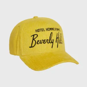 Homme Hotel Corduroy Hat Yellow