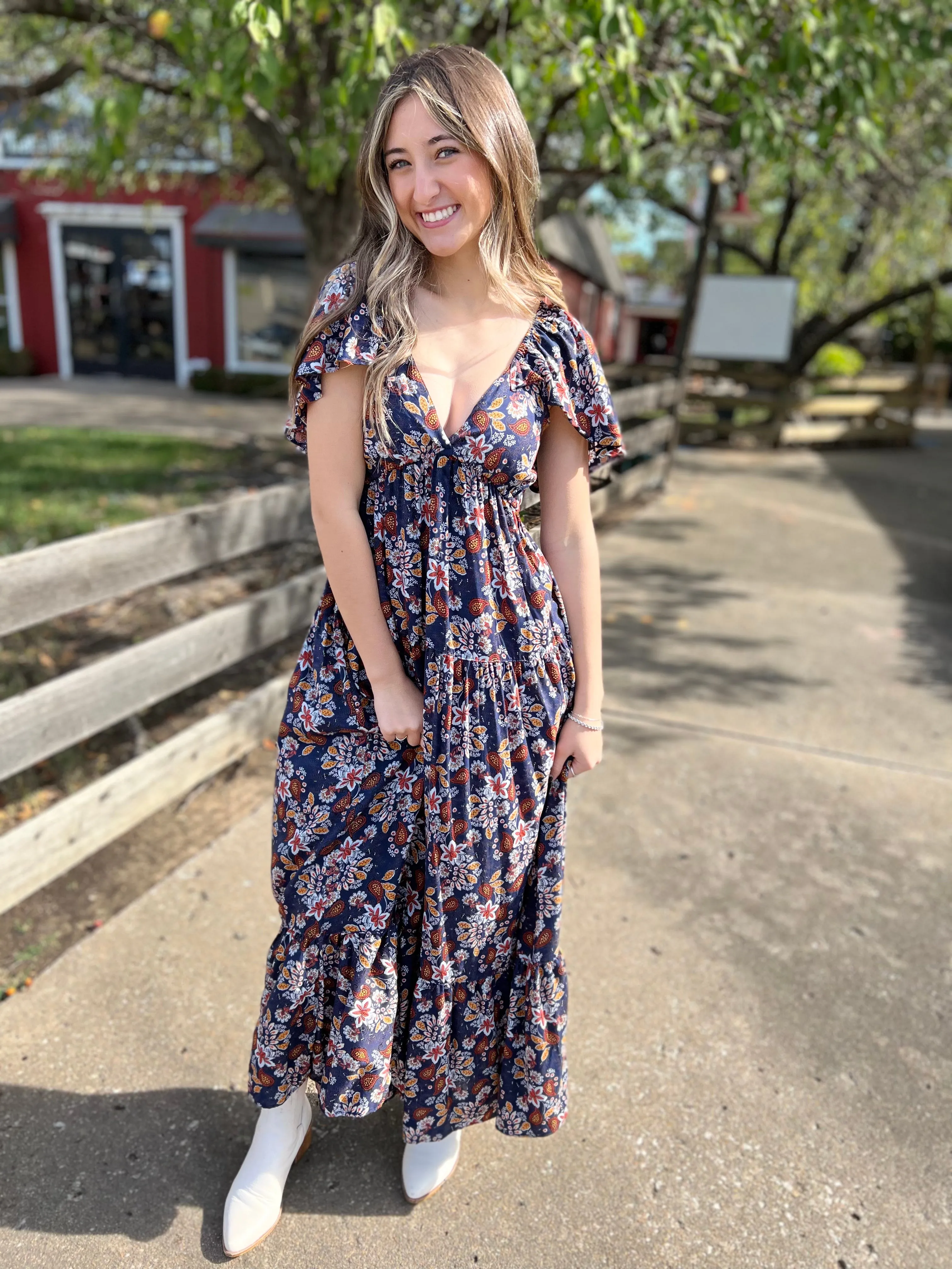 I'm The Tornado Floral Dress