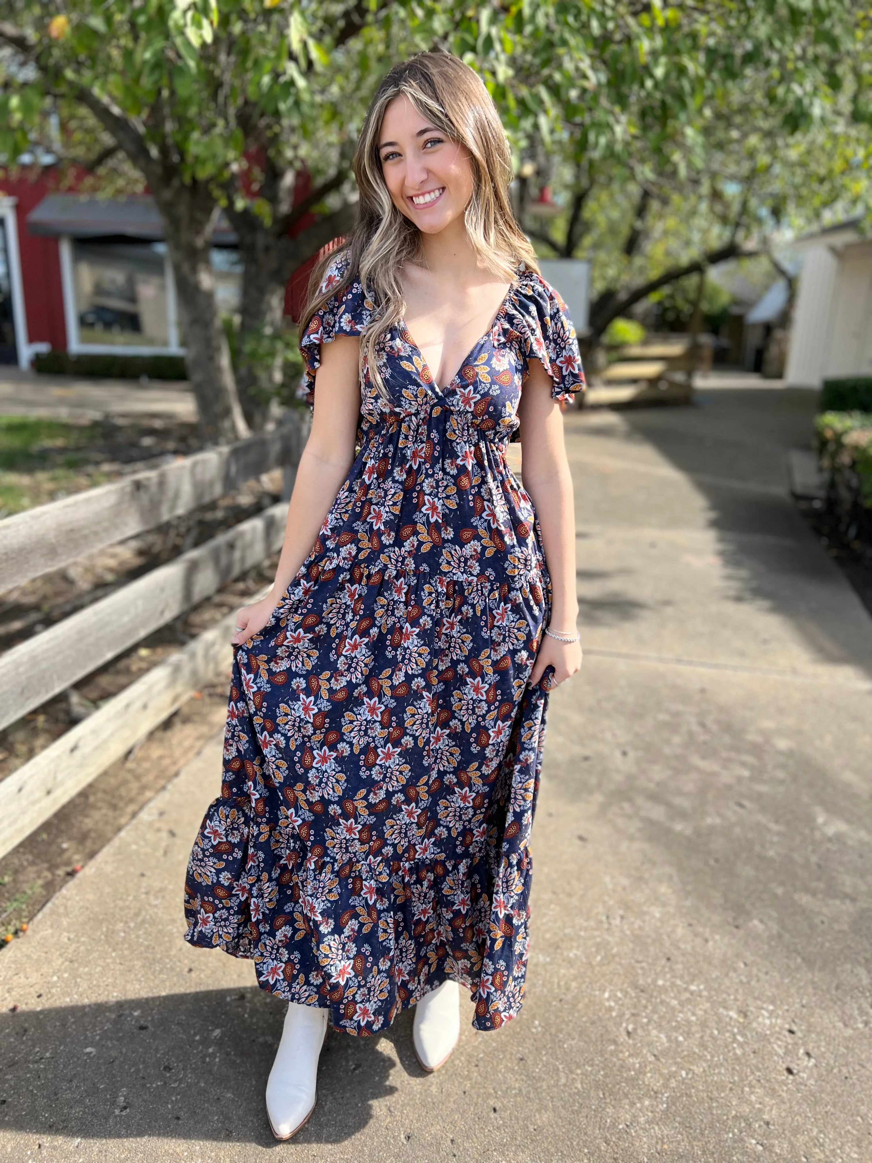 I'm The Tornado Floral Dress