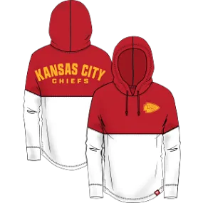 Kansas City Chiefs RED/WHITE BACKUP Pullover Hoodie - FANATICS