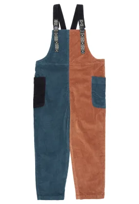 KAVU Women's San Juan Cord Overalls - Dusk Bay