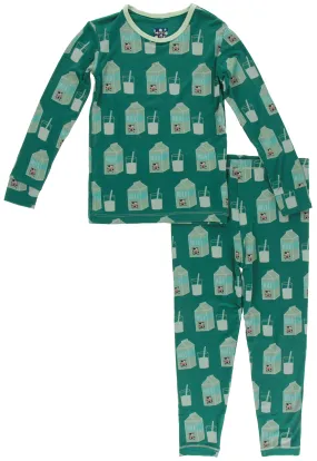 KicKee Pants Ivy Milk L/S Pajama Set