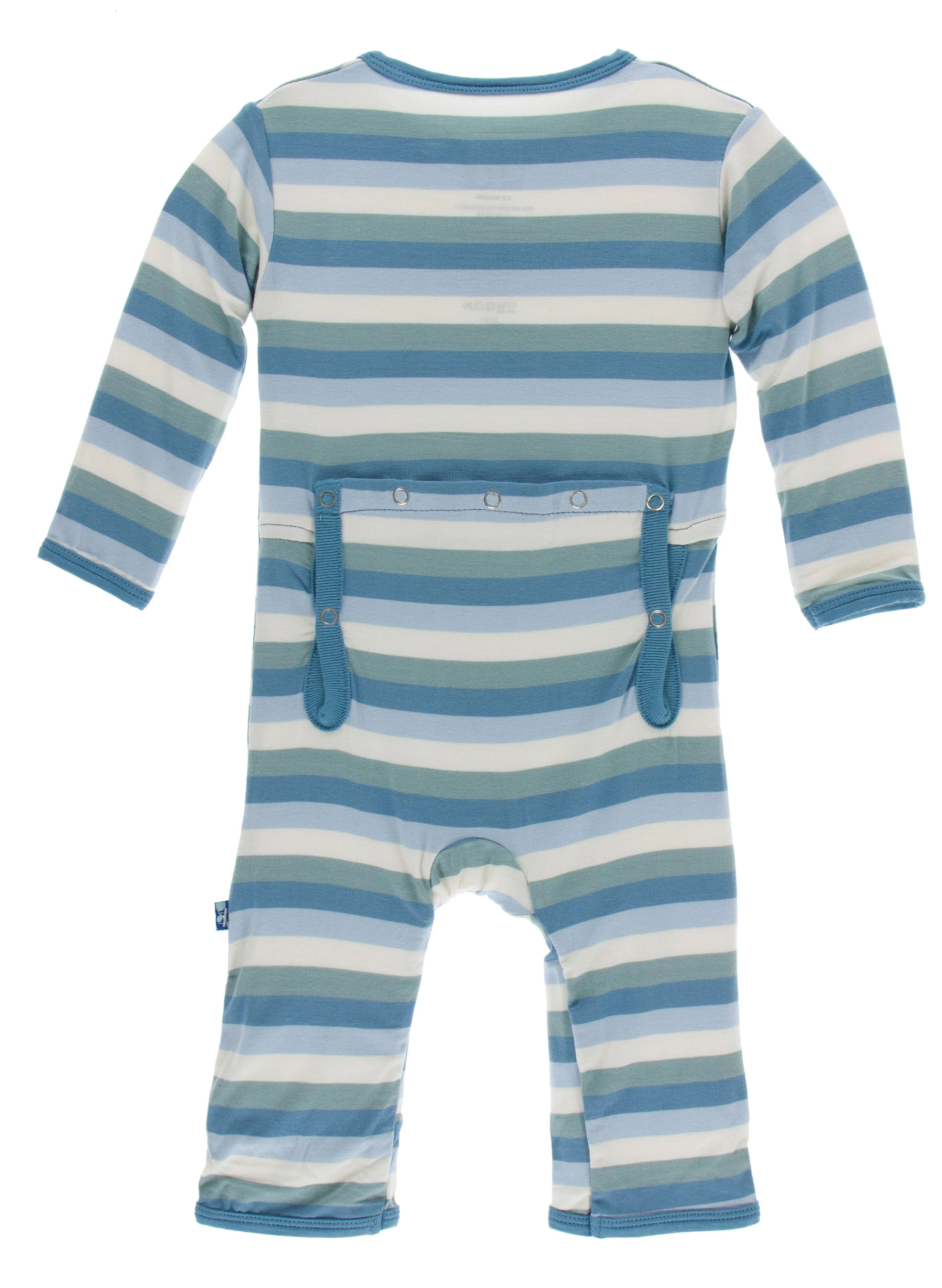 KicKee Pants Oceanography Stripe Coverall with Zipper