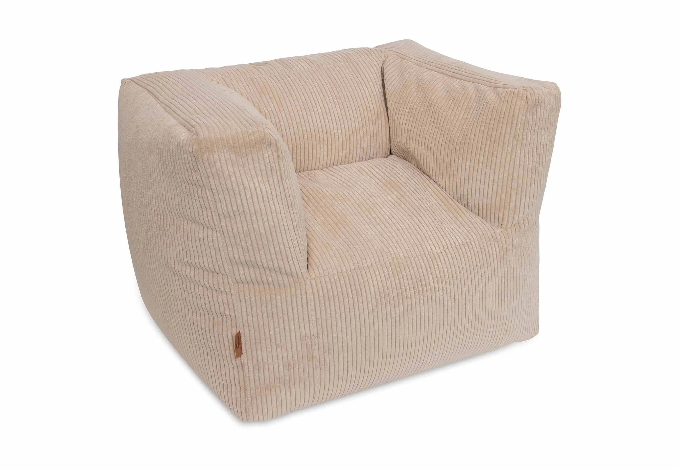 Kids Chair Beanbag Corduroy - Natural