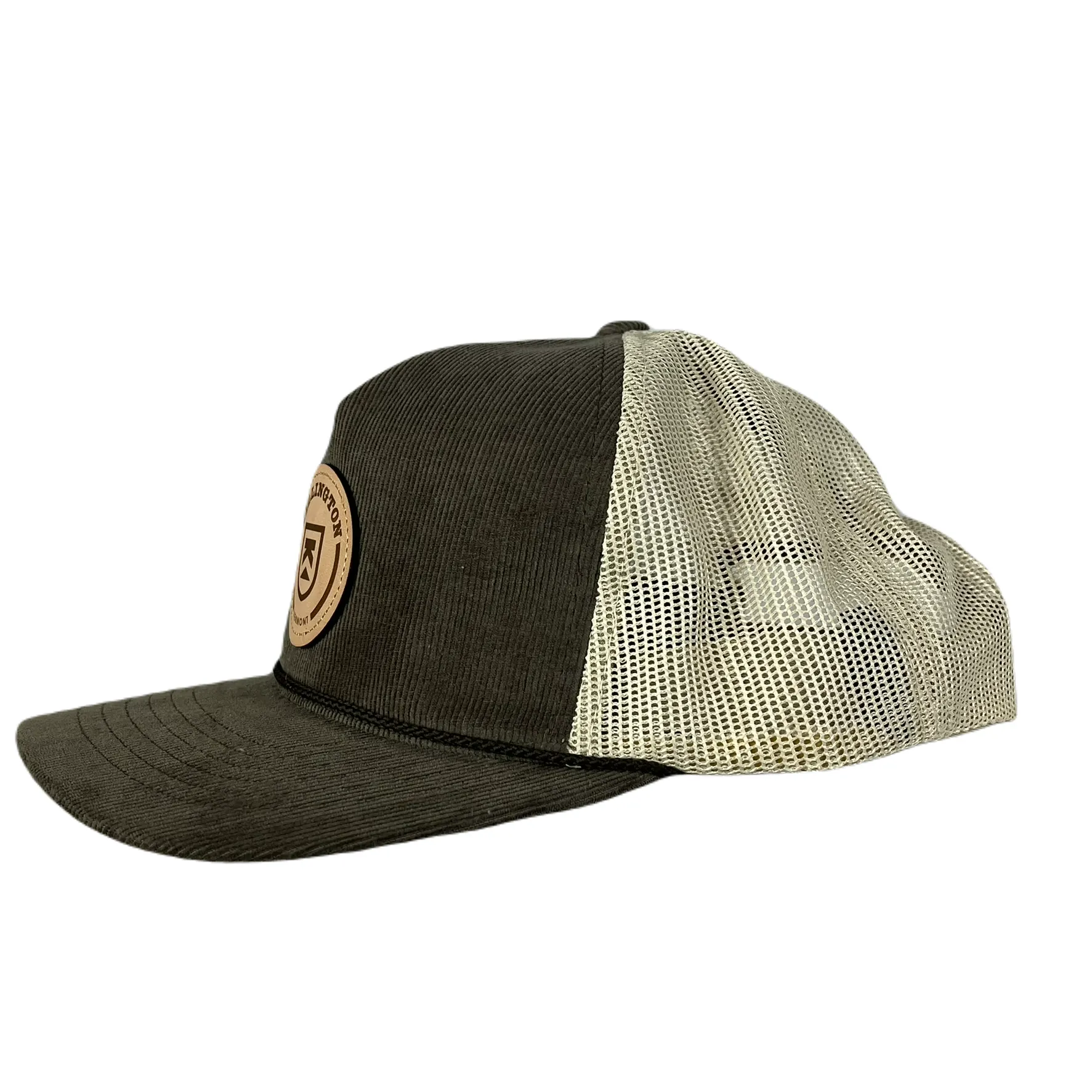 Killington Logo Leather Patch  930 Corduroy Trucker Hat