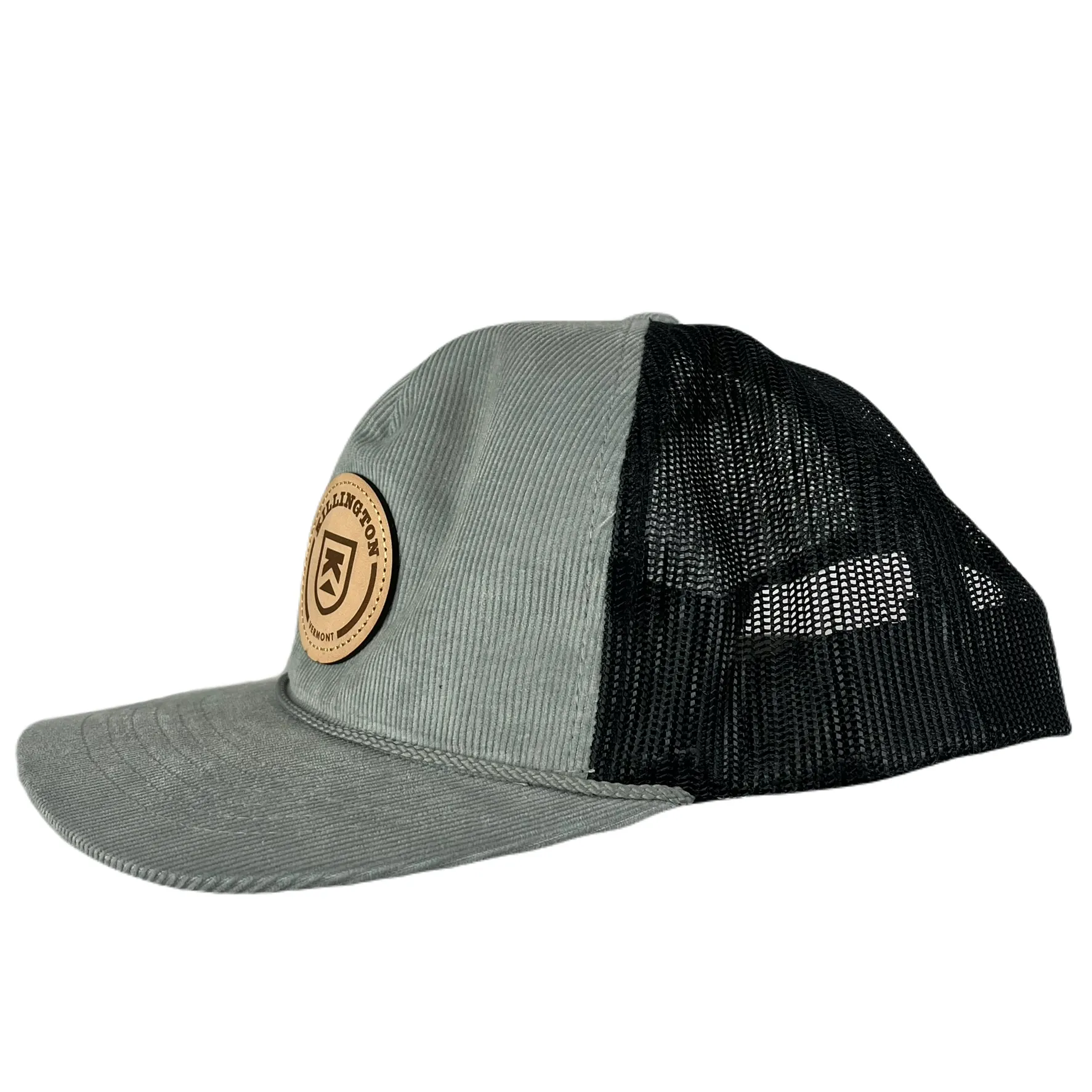 Killington Logo Leather Patch  930 Corduroy Trucker Hat