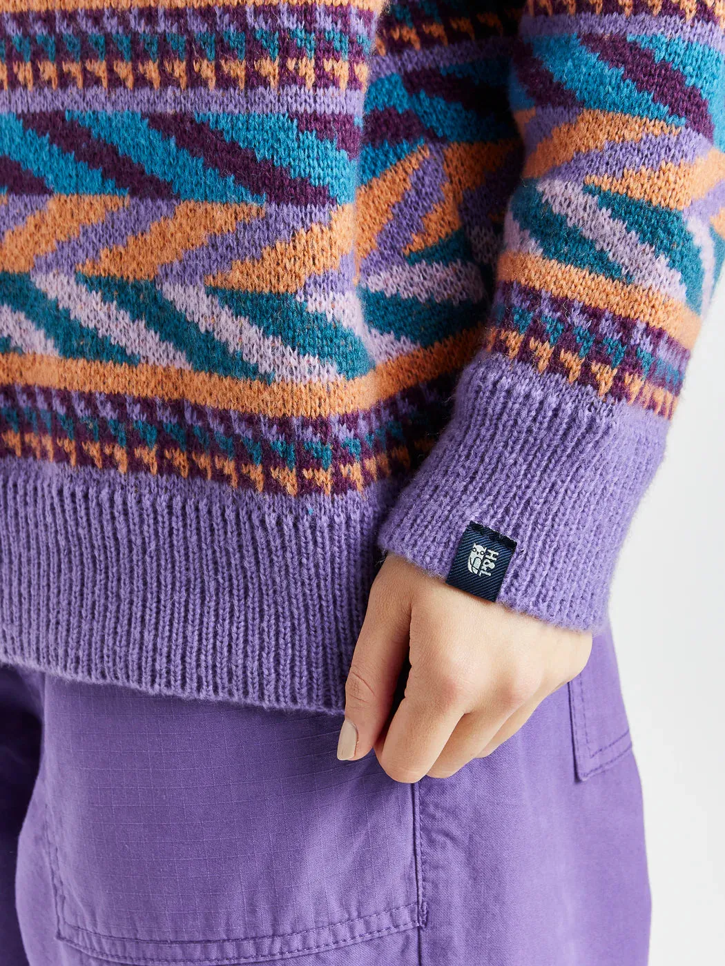 Kirby Retro Pattern Knitted Jumper - Honeycomb