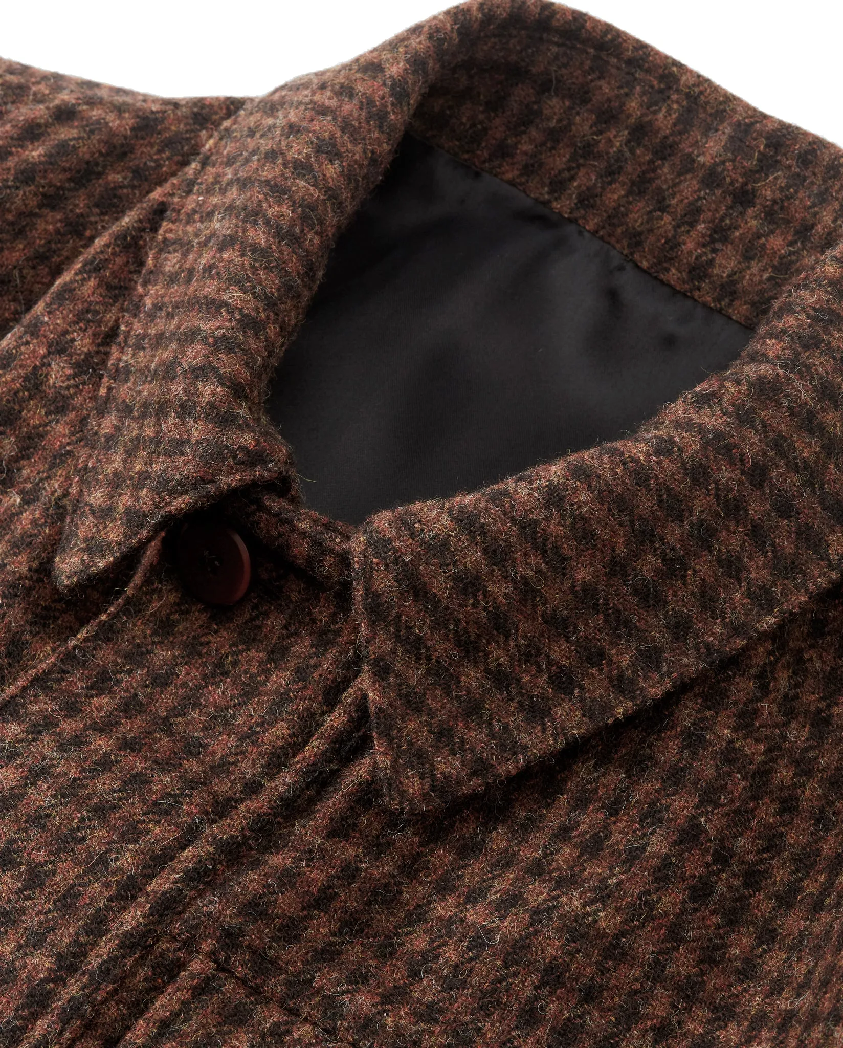 LAWRENCE FIELD JACKET IN BROWN WOOL CHECK