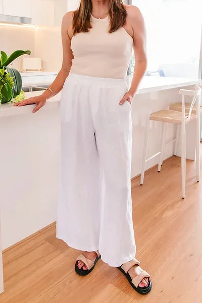 Linen Pants White