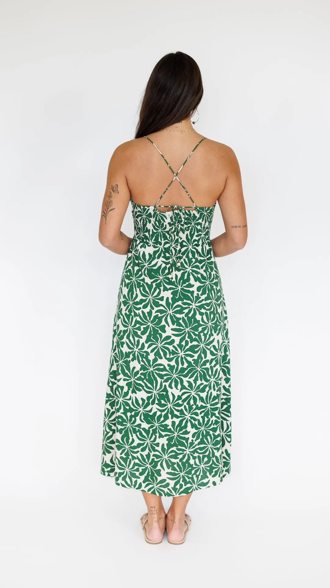 Lorena Dress / Aloha Forest