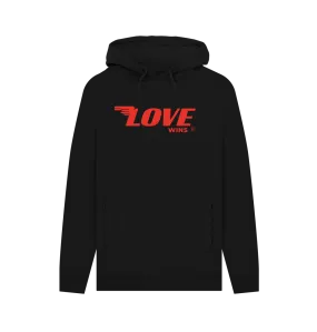 Love Wings 100% organic hoodie in grey, black and teal.  Free UK postage