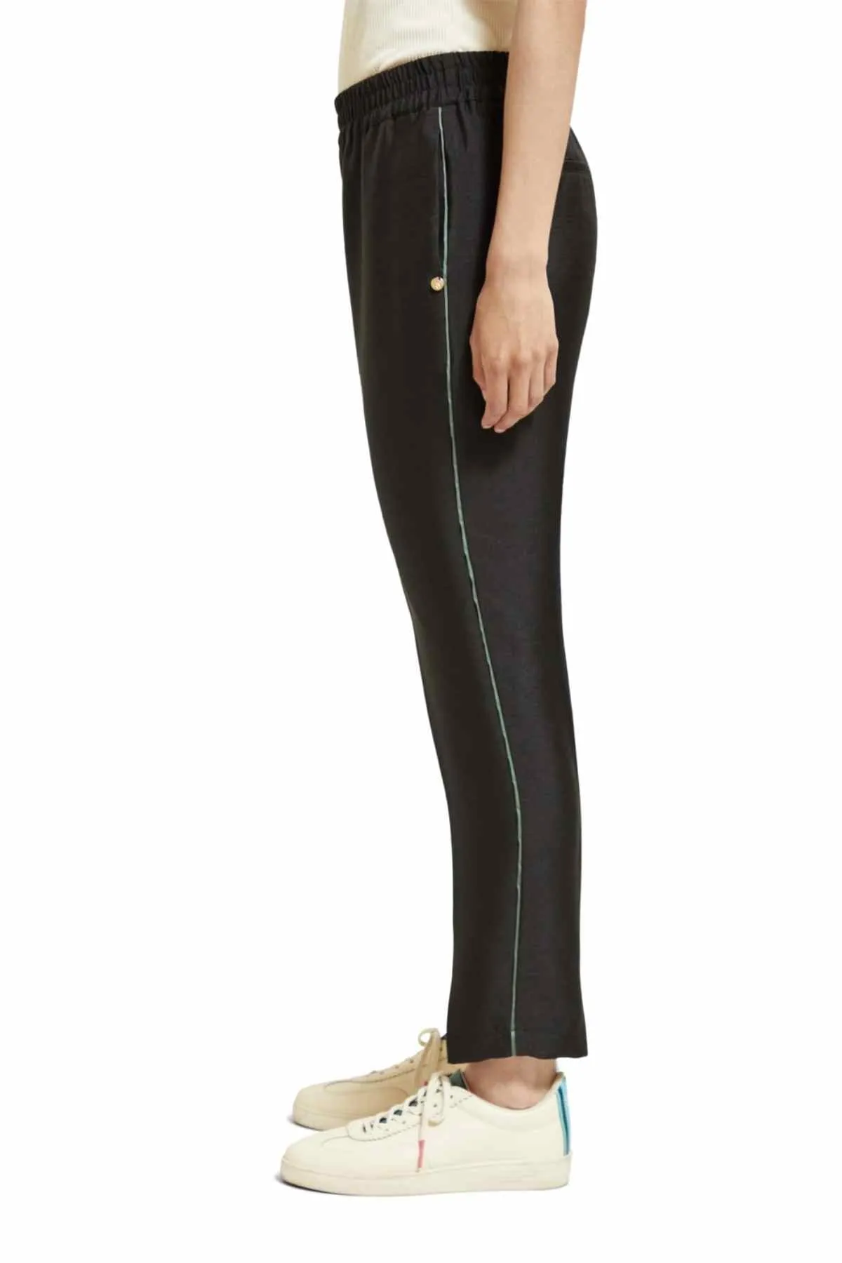 MAIA MID RISE TAPERED LEG EVENING BLACK