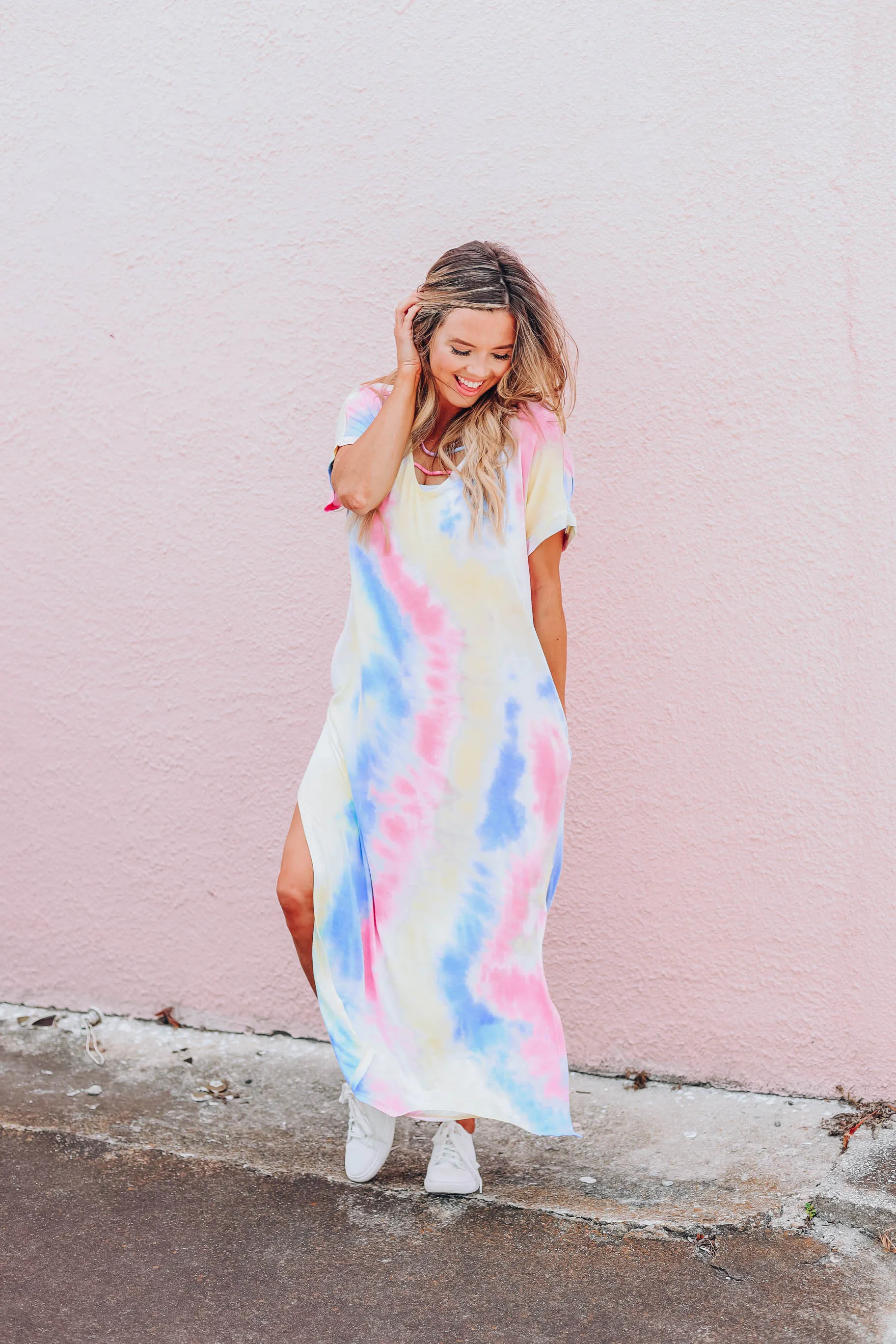 Main Event Tie Dye Maxi Dress