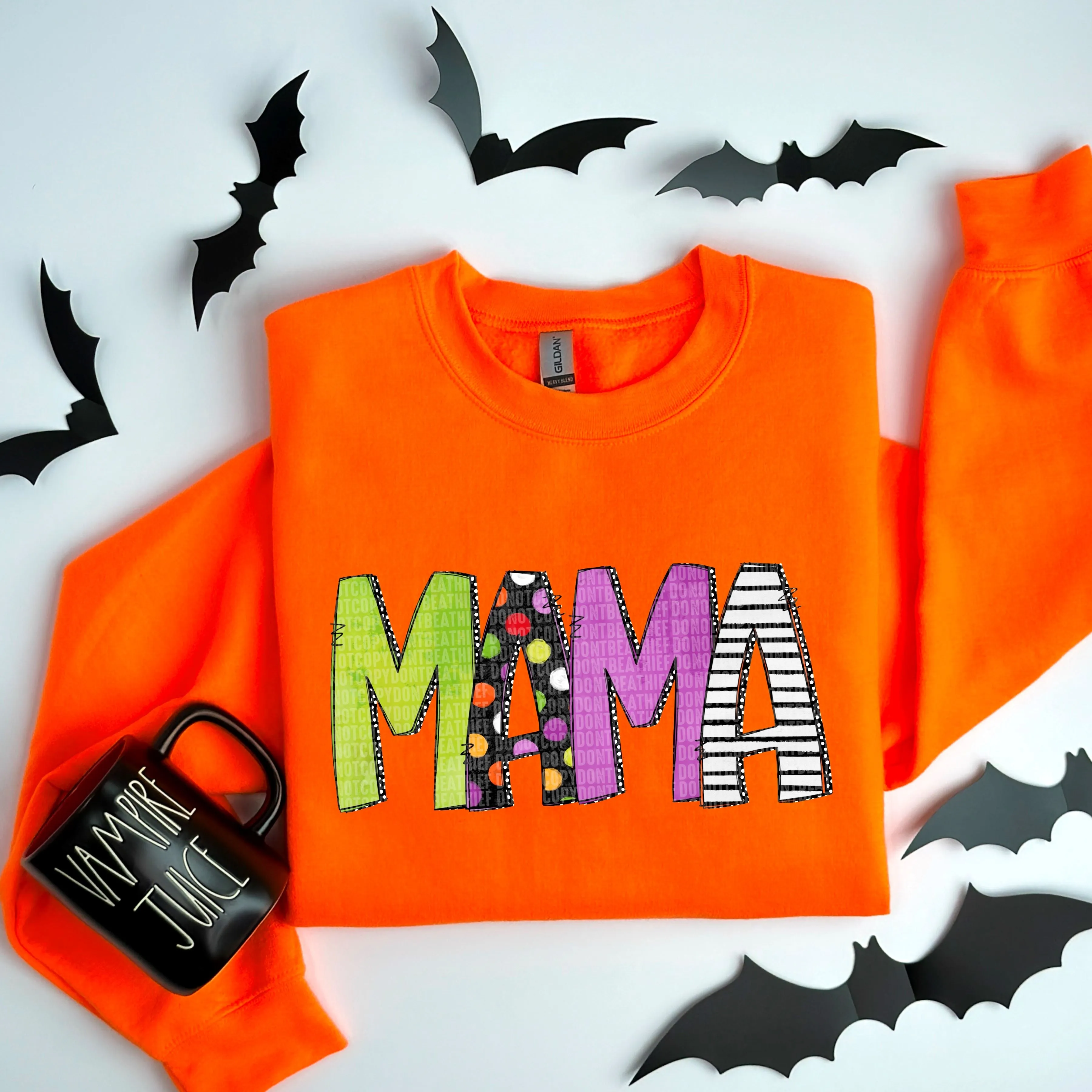 Mama Halloween Crewneck Sweatshirt