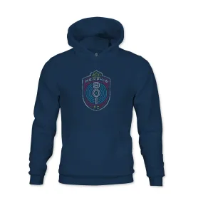 Memphis 901 FC Color Badge Youth Fleece Pullover Hoodie - Navy