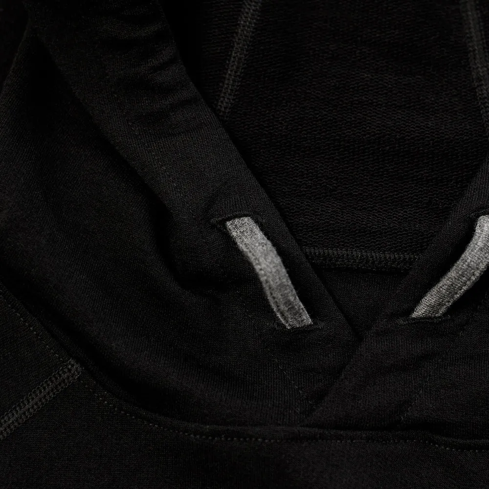 Mens Merino 260 Lounge Hoodie (Black/Smoke)