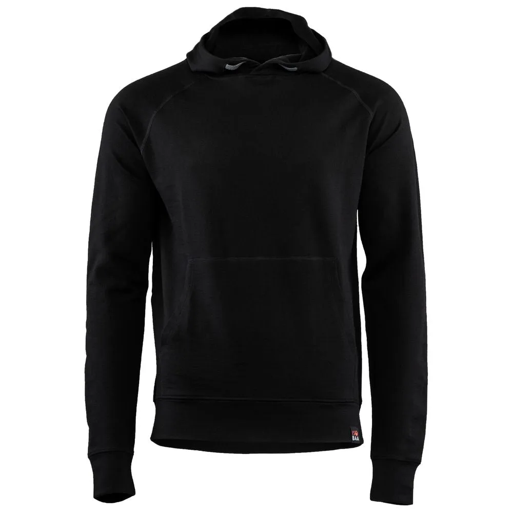 Mens Merino 260 Lounge Hoodie (Black/Smoke)