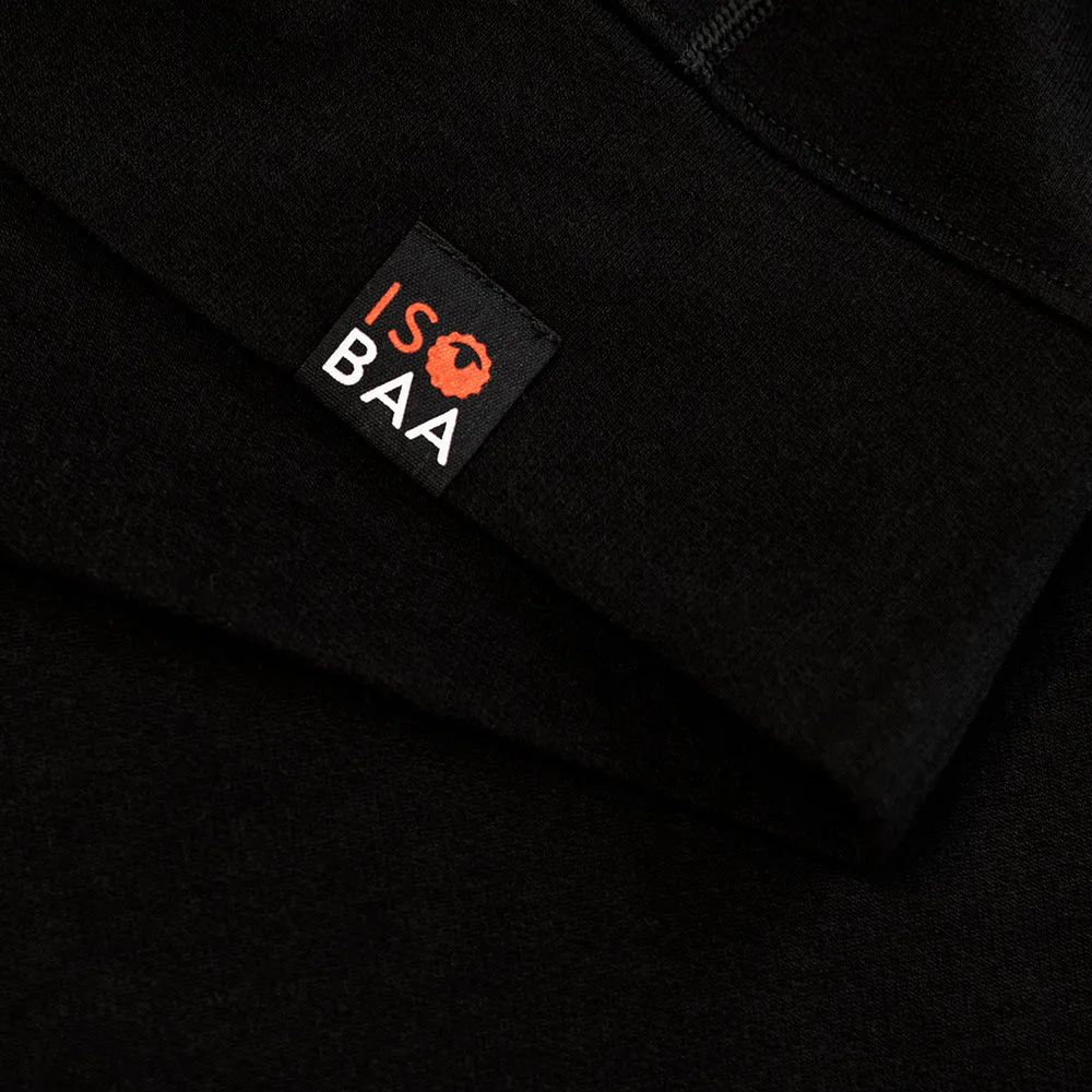 Mens Merino 260 Lounge Hoodie (Black/Smoke)