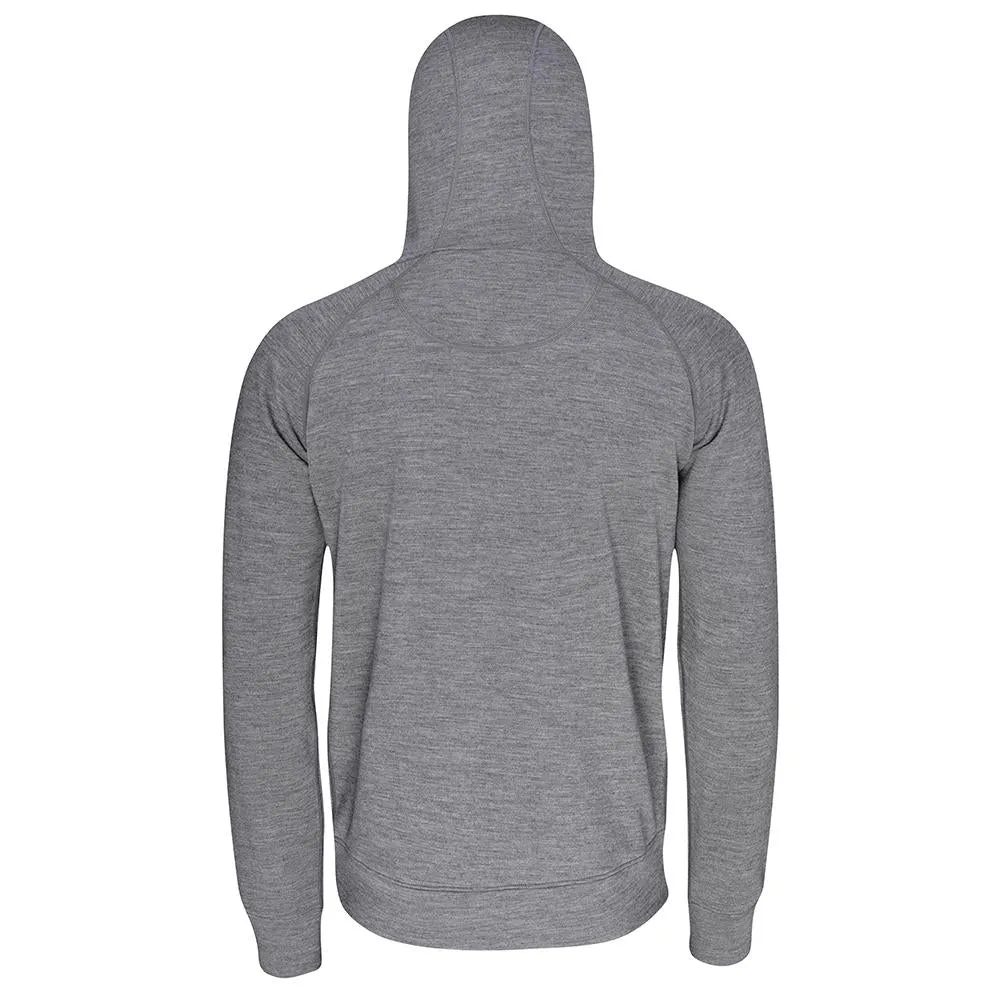 Mens Merino 260 Lounge Hoodie (Charcoal/Orange)