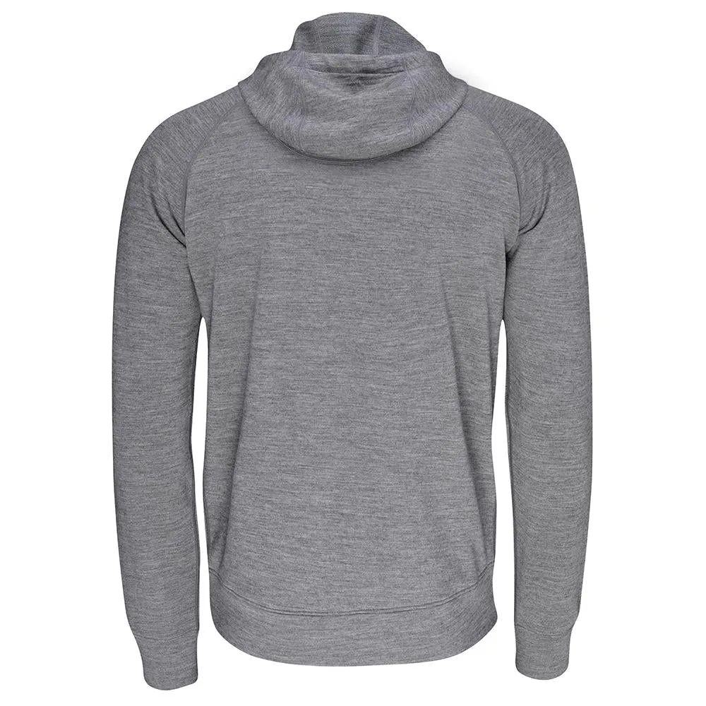 Mens Merino 260 Lounge Hoodie (Charcoal/Orange)