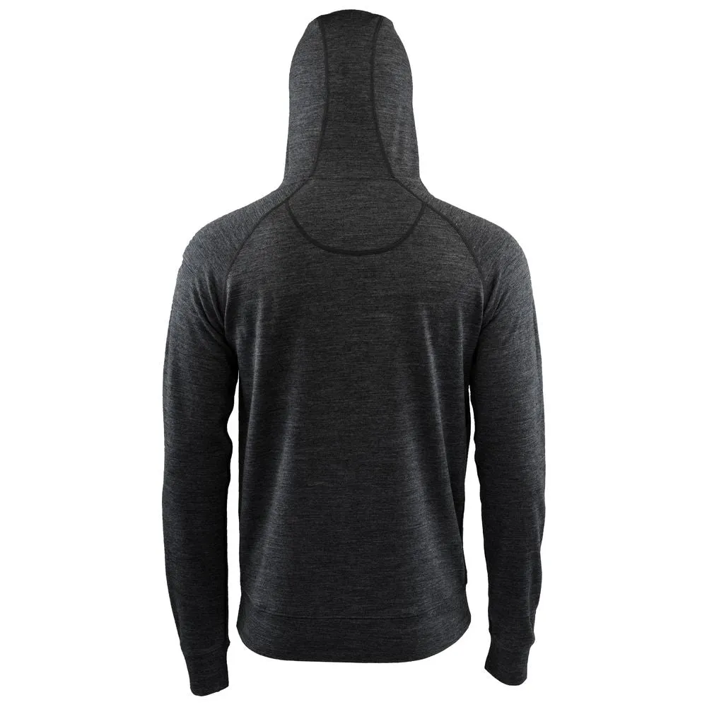 Mens Merino 260 Lounge Hoodie (Smoke/Black)