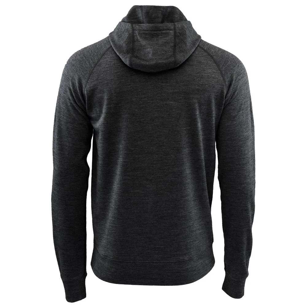 Mens Merino 260 Lounge Hoodie (Smoke/Black)