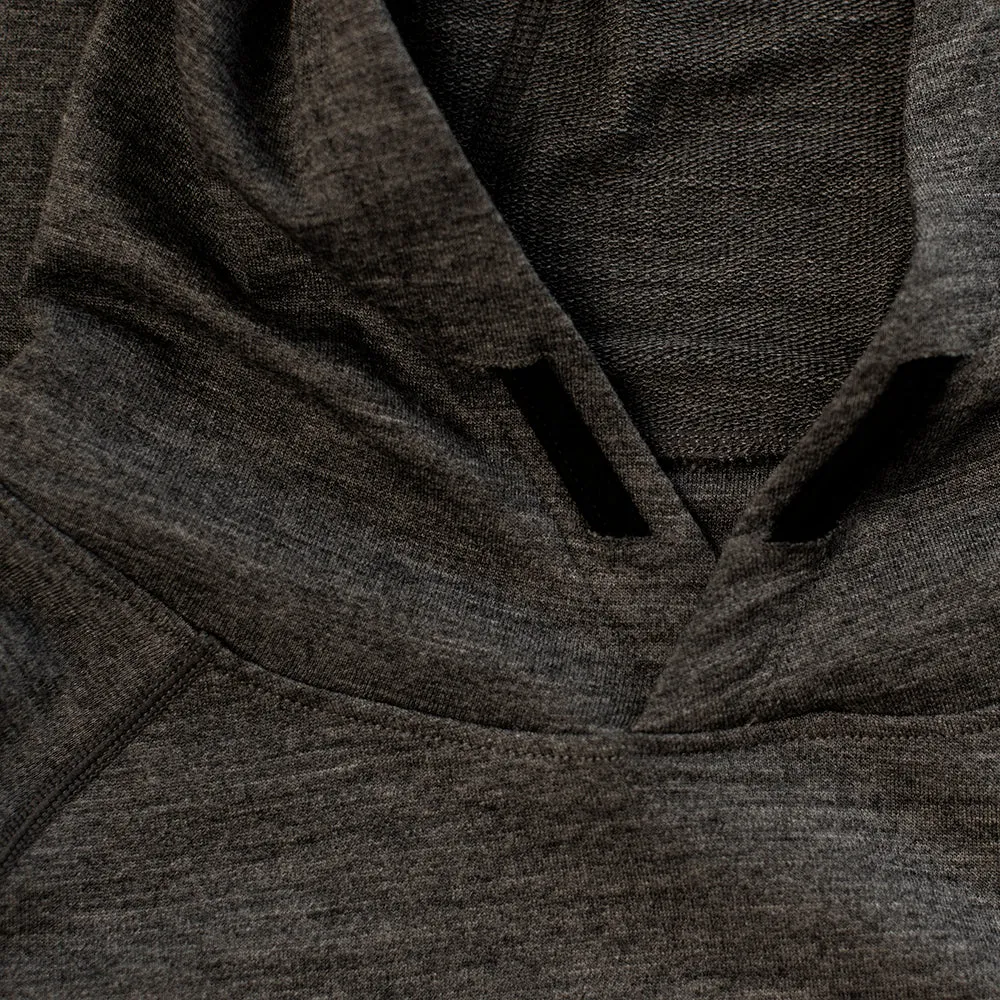 Mens Merino 260 Lounge Hoodie (Smoke/Black)