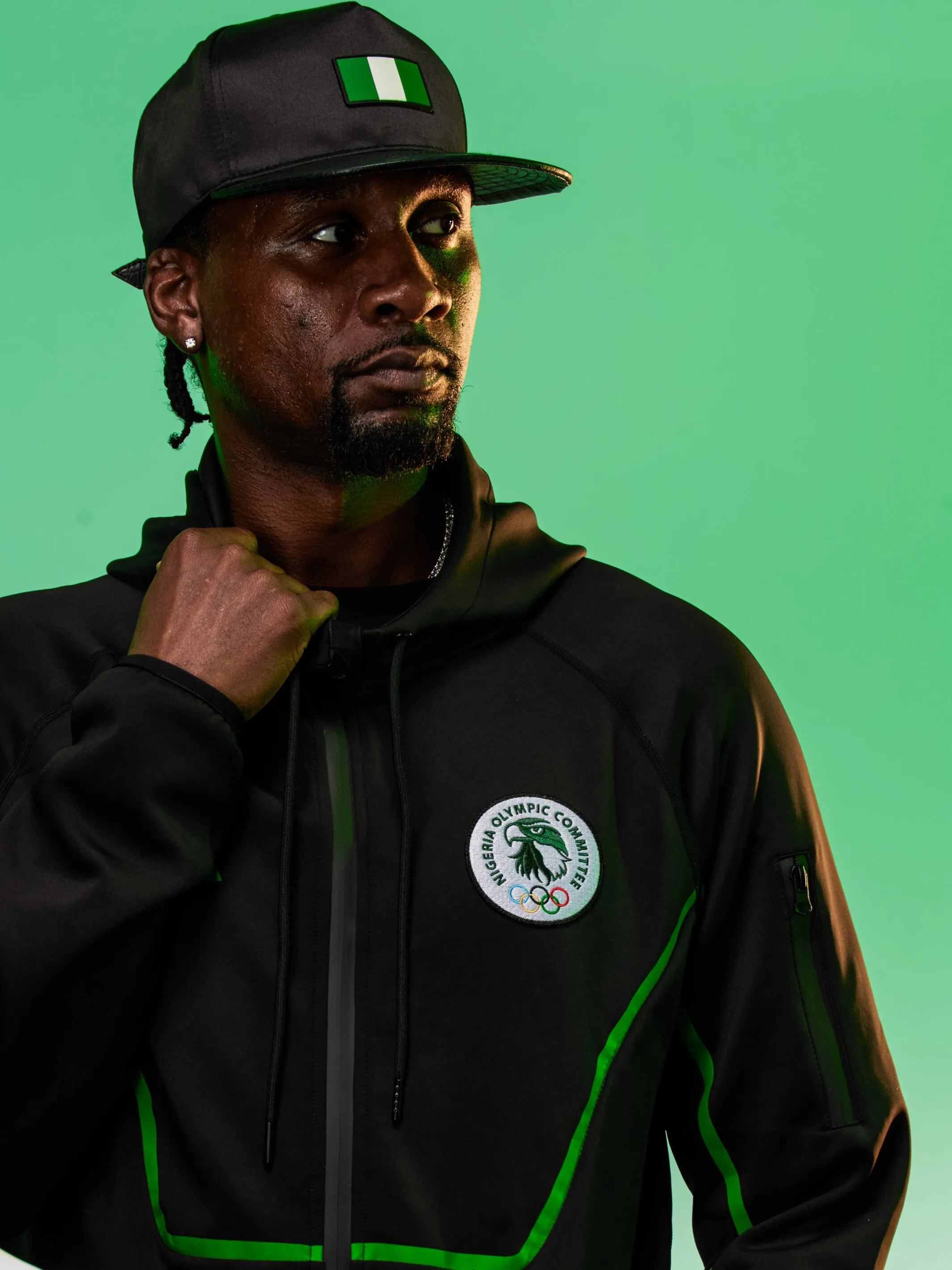 Men's Team Nigeria Zipper Hoodie