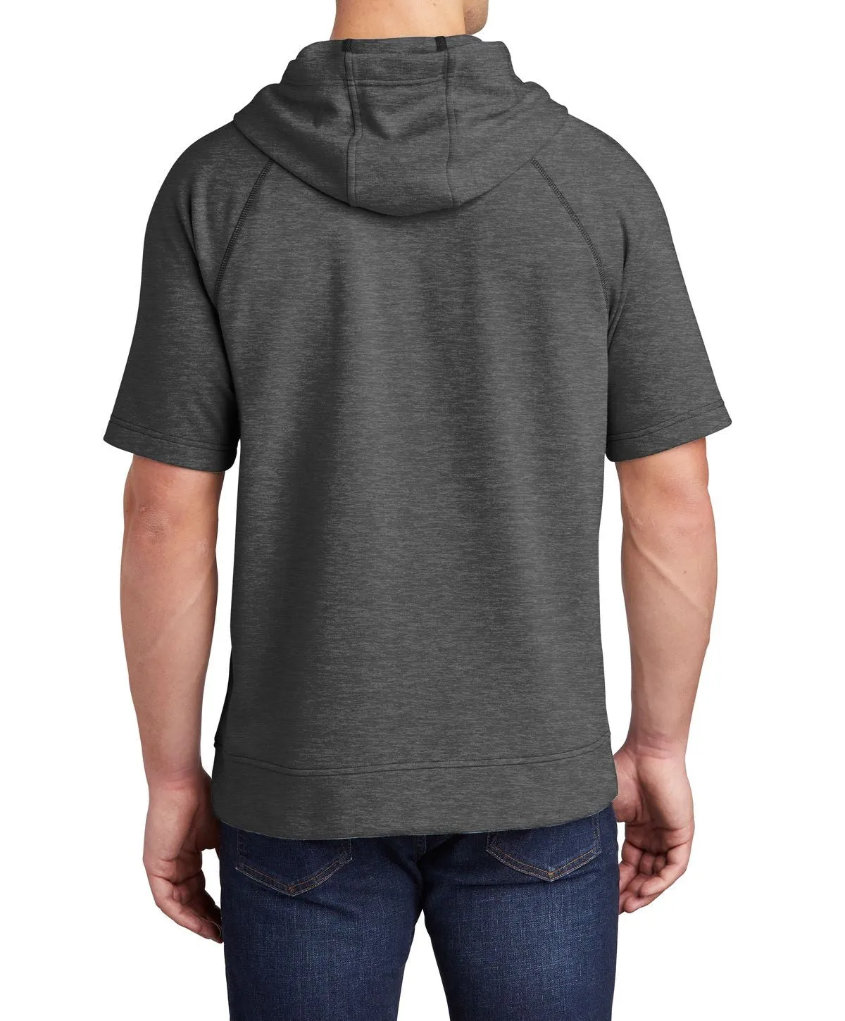 Men's Tri-Blend Short Raglan Sleeve Hoodie Pullover