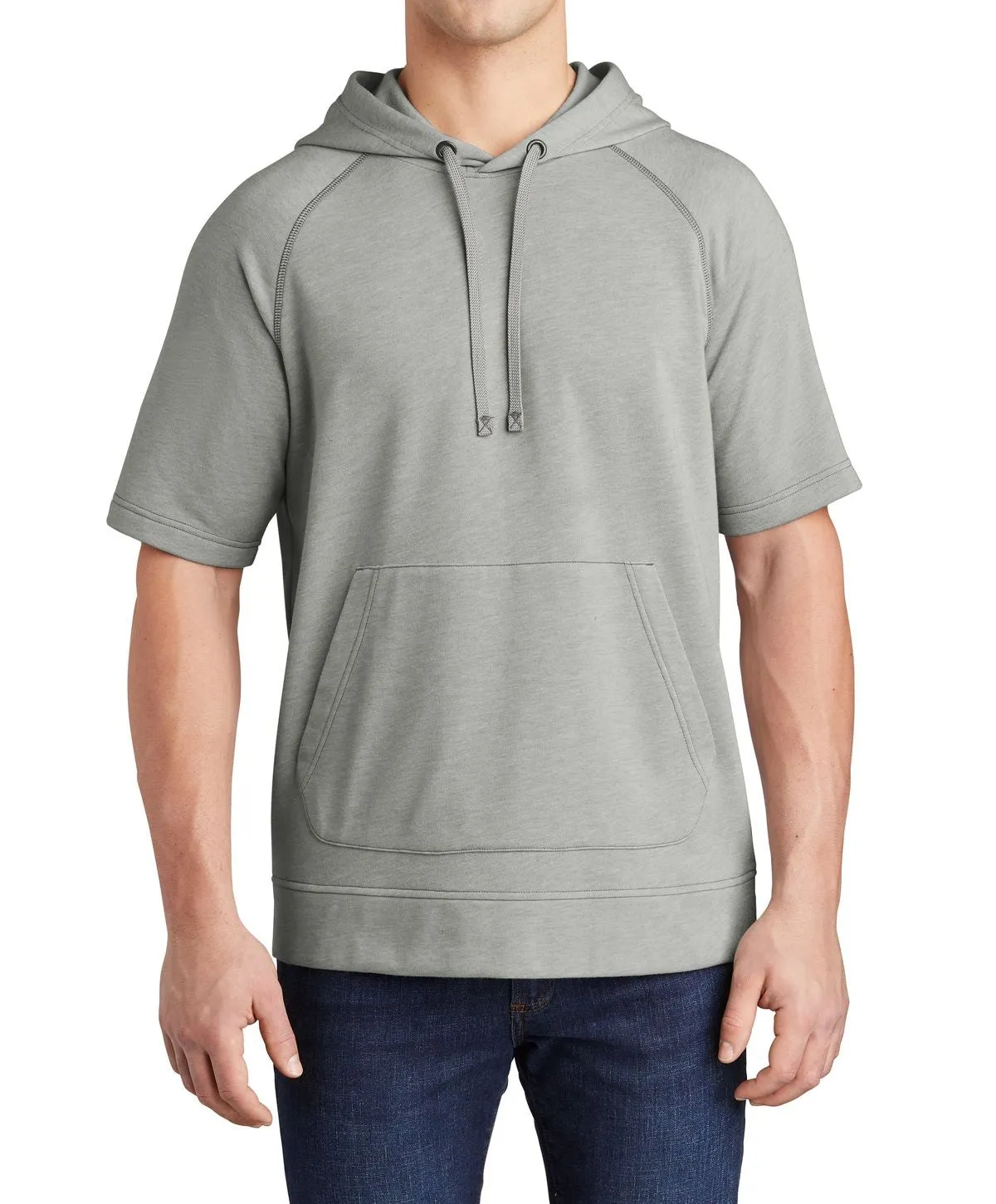 Men's Tri-Blend Short Raglan Sleeve Hoodie Pullover